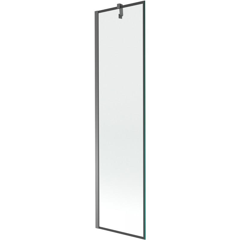Mexen Next sprchová zástena 1-krídlová 50 x 150 cm, čierny rám, gun metal - 895-050-000-00-70-95