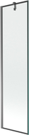 Mexen Next sprchová zástena 1-krídlová 50 x 150 cm, čierny rám, gun metal - 895-050-000-00-70-95