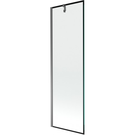 Mexen Next vaničková zástena 1-krídlová 60 x 150 cm, čierny rám, gun metal - 895-060-000-00-70-95