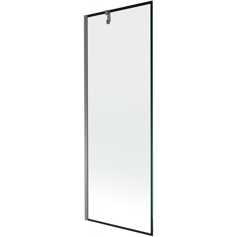 Mexen Next vaňová zástena 1-krídlová 70 x 150 cm, čierny vzor, gun metal - 895-070-000-00-70-95