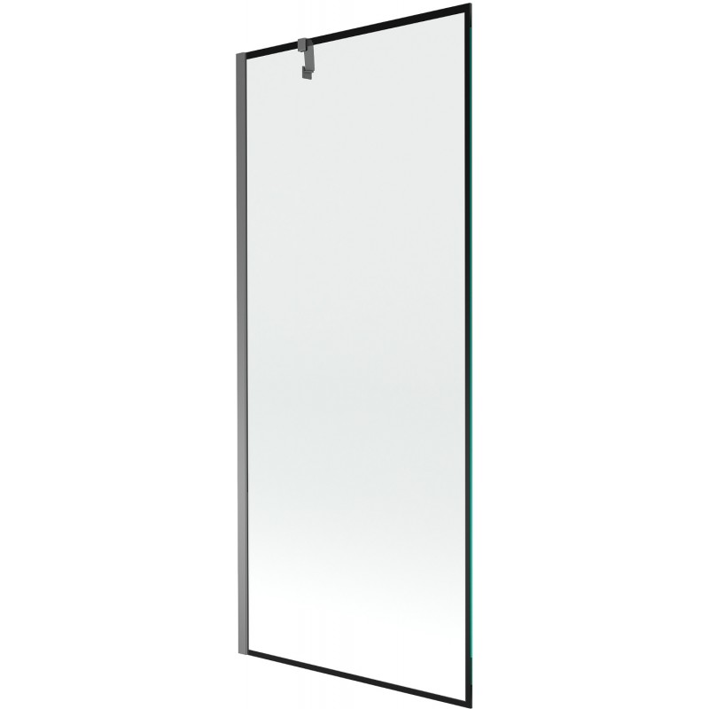 Mexen Next sprchová zástena 1-krídlová 80 x 150 cm, čierny rám, gunmetal - 895-080-000-00-70-95
