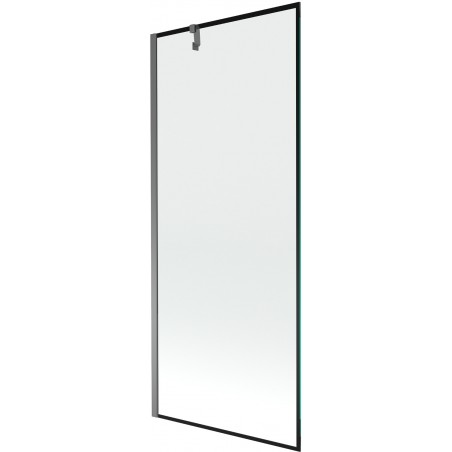 Mexen Next sprchová zástena 1-krídlová 80 x 150 cm, čierny rám, gunmetal - 895-080-000-00-70-95