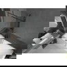 Mexen Next paraván vanový, 1-krídlový 90 x 150 cm, čierny vzor, gun metal - 895-090-000-00-70-95