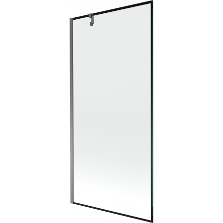 Mexen Next paraván vanový, 1-krídlový 90 x 150 cm, čierny vzor, gun metal - 895-090-000-00-70-95