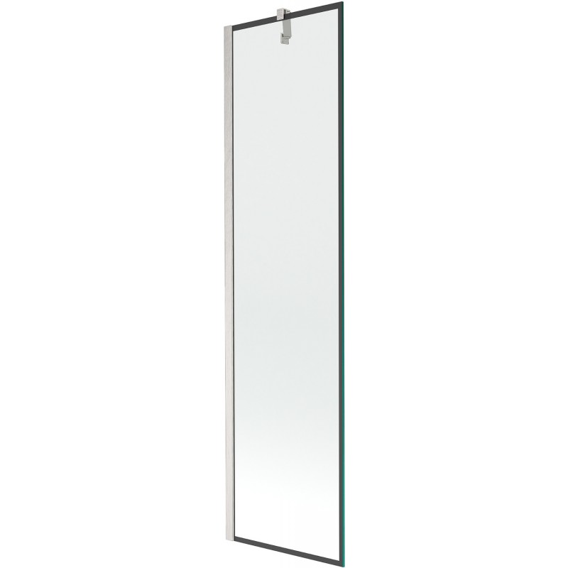 Mexen Next sprchová zástena 1-krídlová 50 x 150 cm, čierny vzor, brúsený nikel - 895-050-000-00-70-97