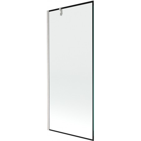 Mexen Next sprchová zástená 1-krídlová 80 x 150 cm, čierny vzor, kartáčovaný nikel - 895-080-000-00-70-97