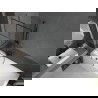 Mexen Next vanová zástena 1-krídlová 80 x 150 cm, čierny vzor, gun gray brúsený - 895-080-000-00-77-66