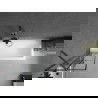 Mexen Next vaňová zástena 1-krídlová 50 x 150 cm, čierny vzor, gun metal - 895-050-000-00-77-95