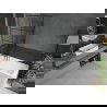 Mexen Next sprchová zástena 1-krídlová 90 x 150 cm, čierna mriežka, gun metal - 895-090-000-00-77-95