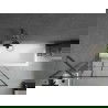Mexen Next vaňová zábrana 1-krídlová 90 x 150 cm, čierny vzor, gun metal - 895-090-000-00-77-95