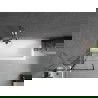 Mexen Next sprchová zástena 1-krídlová 60 x 150 cm, čierny vzor, brúsený nikel - 895-060-000-00-77-97