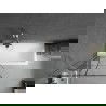 Mexen Next sprchová zástenka 1-krídlová 80 x 150 cm, čierny vzor, brúsený nikel - 895-080-000-00-77-97
