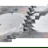 Mexen Nike voľne stojacia vaňa 175 x 100 cm, biela, preliv medený leštený - 54071751000-65