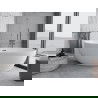 Mexen Nike vaňa voľne stojaca 175 x 100 cm, biela, prepad gun gray brúsený - 54071751000-66