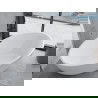 Mexen Nike voľne stojaca vaňa 175 x 100 cm, biela, čierny preliv - 54071751000-70