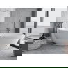 Mexen Nike vaňa voľne stojaca 175 x 100 cm, biela, preliv gun metal - 54071751000-95