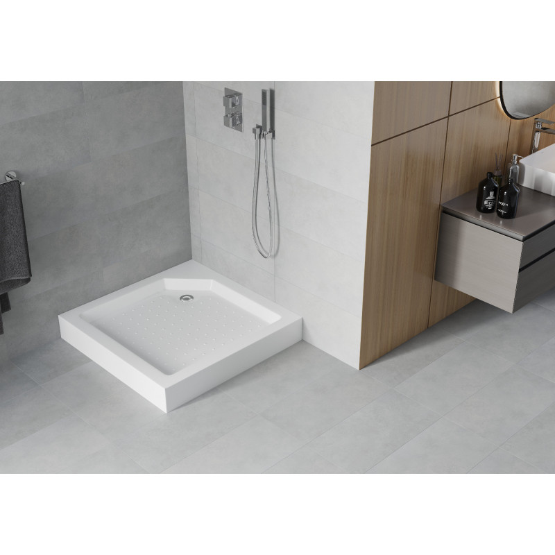 Mexen Rio štvorcový sprchový kút 90 x 90 cm, biely - 45109090