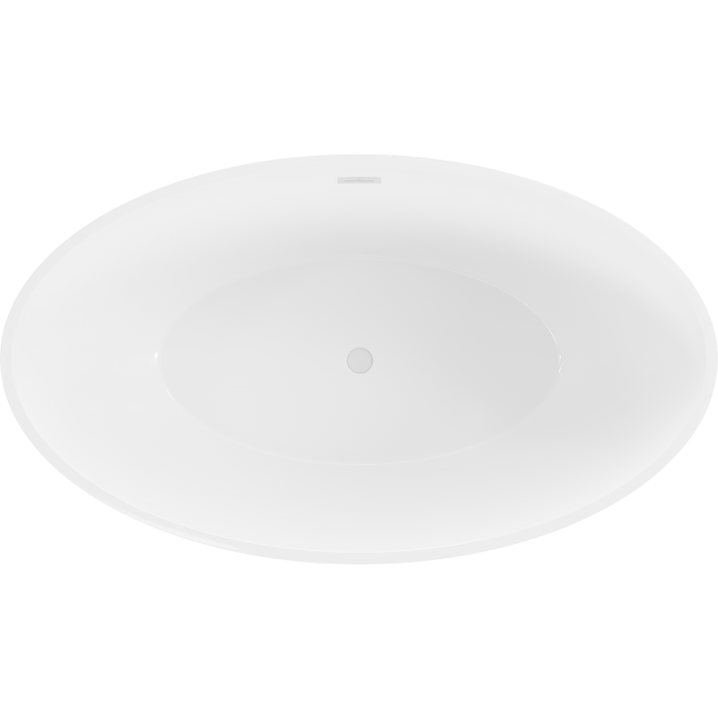 Mexen Nike voľne stojaca vaňa 175 x 100 cm, biela/čierna, biely prepúšťací otvor - 54071751075-20