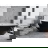 Mexen Nike vaňa voľne stojaca 175 x 100 cm, biela/čierna, prepad chróm - 54071751075-01