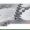 Mexen Nike vaňa voľne stojaca 175 x 100 cm, biela/čierna, prepad chróm - 54071751075-01