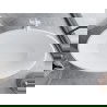 Mexen Nike voľne stojaca vaňa 175 x 100 cm, biela/čierna, prepad biela - 54071751075-20