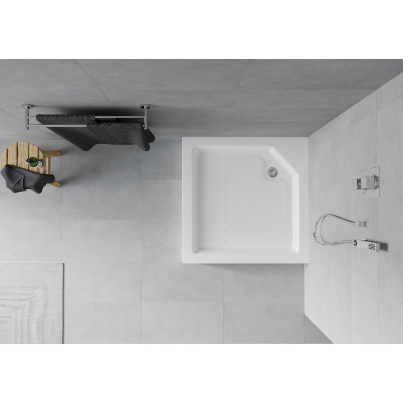 Mexen Rio štvorcový sprchový kút 90 x 90 cm, biely - 45109090