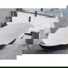 Mexen Nike vaňa voľne stojaca 175 x 100 cm, biela/čierna, prepad chróm - 54071751075-01