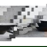 Mexen Nike vaňa voľne stojaca 175 x 100 cm, biela/čierna, prepad zlatý - 54071751075-50