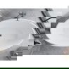 Mexen Nike vaňa voľnostojaca 175 x 100 cm, biela/čierna, preliv gun gray brúsený - 54071751075-66