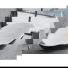 Mexen Nike vaňa voľne stojaca 175 x 100 cm, biela/čierna, prepad čierny - 54071751075-70