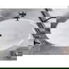 Mexen Nike vaňa voľne stojaca 175 x 100 cm, biela/čierna, prepad čierny - 54071751075-70