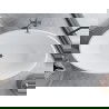 Mexen Nike vaňa voľne stojaca 175 x 100 cm, biela/čierna, prepad gun metal - 54071751075-95
