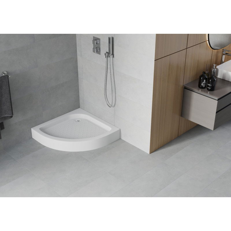 Mexen Rio polkruhový sprchový kút 90 x 90 cm, biely - 47109090