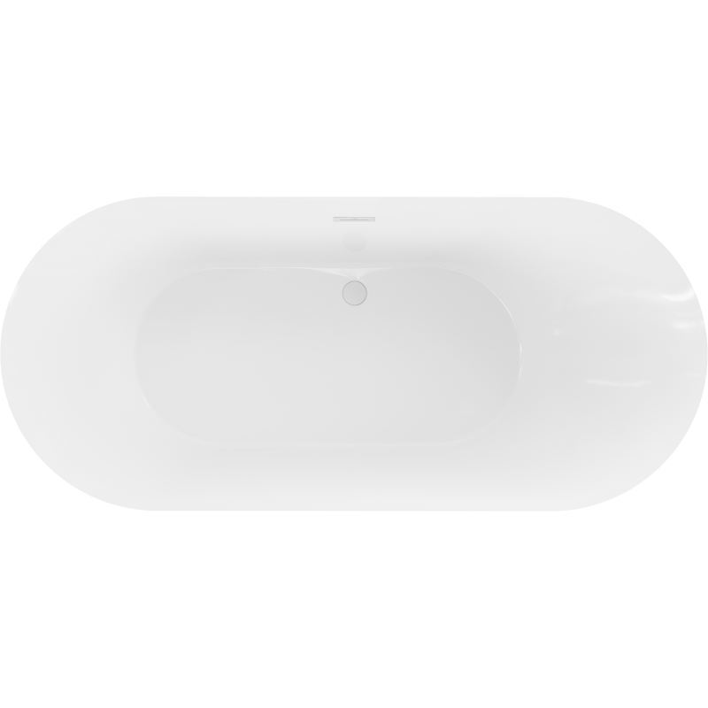 Mexen Roxy voľne stojaca vaňa 180 x 85 cm, biela, biely prepad - 51201808500-20