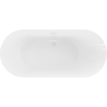 Mexen Roxy voľne stojaca vaňa 180 x 85 cm, biela, biely prepad - 51201808500-20