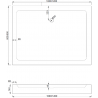 Mexen Rio závesný bidet pravouhlý 100 x 80 cm, biela- 45108010
