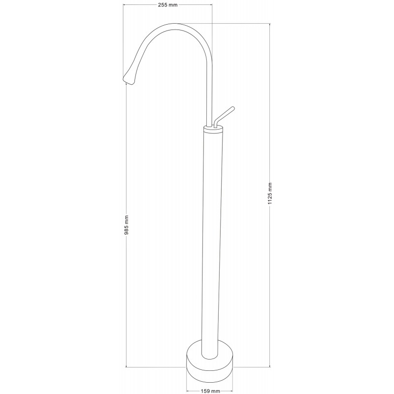 Mexen Dorado stojanová umývadlová batéria, zlatá - 747334-50