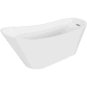 Mexen Alta voľne stojaca vaňa 170 x 75 cm, biela, prepad chróm - 52141707500-01