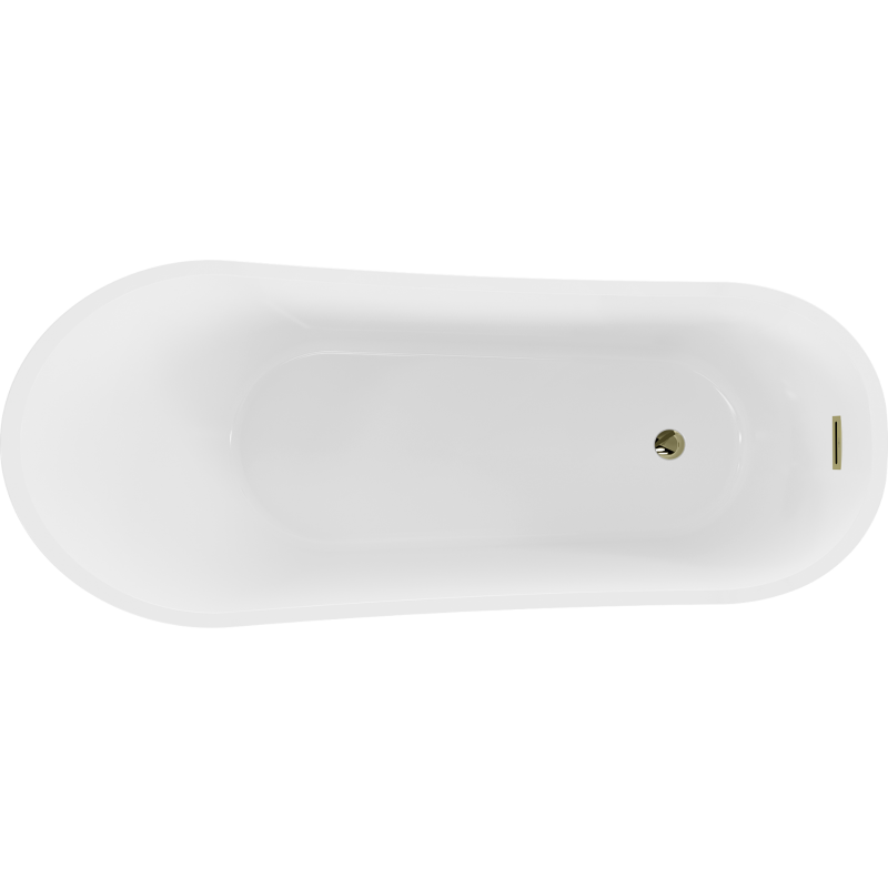 Mexen Alta voľne stojaca vaňa 170 x 75 cm, biela, prepad zlatý - 52141707500-50