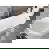 Mexen Alta voľne stojaca vaňa 170 x 75 cm, biela, prepad brúsená meď - 52141707500-65