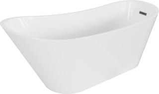 Mexen Alta voľne stojaca vaňa 170 x 75 cm, biela, prepad gun gray kartáčovaný - 52141707500-66