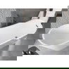 Mexen Alta voľne stojaca vaňa 170 x 75 cm, biela, prepad gun gray kartáčovaný - 52141707500-66