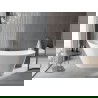 Mexen Alta voľne stojaca vaňa 170 x 75 cm, biela, prepad gun gray kartáčovaný - 52141707500-66