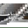 Mexen Alta voľne stojaca vaňa 170 x 75 cm, biela/čierna, odtok chróm - 52141707575-01