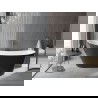 Mexen Alta voľne stojaca vaňa 170 x 75 cm, biela/čierna, prepad gun gray kartáčovaný - 52141707575-66