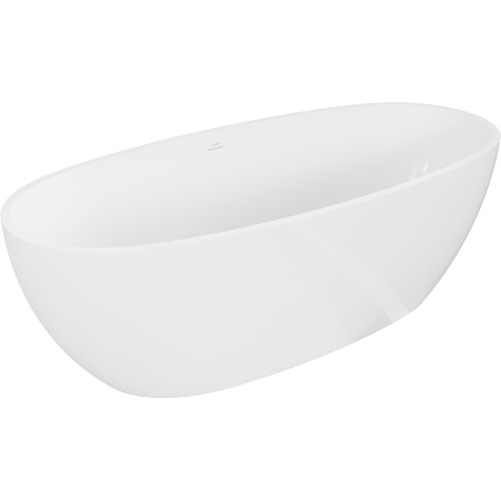 Mexen Torino voľne stojaca vaňa z kompozitu 155 x 78 cm, biela lesk - 57271557810