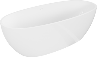 Mexen Torino voľne stojaca vaňa z konglomerátu 155 x 78 cm, biela lesk - 57271557810