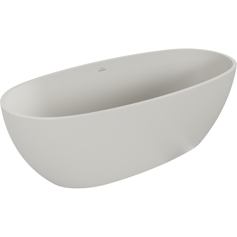 Mexen Torino voľne stojaca vaňa z konglomerátu 155 x 78 cm, betón mat - 57271557861