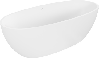 Mexen Torino voľne stojaca vaňa z konglomerátu 155 x 78 cm, biela matná - 57271557800