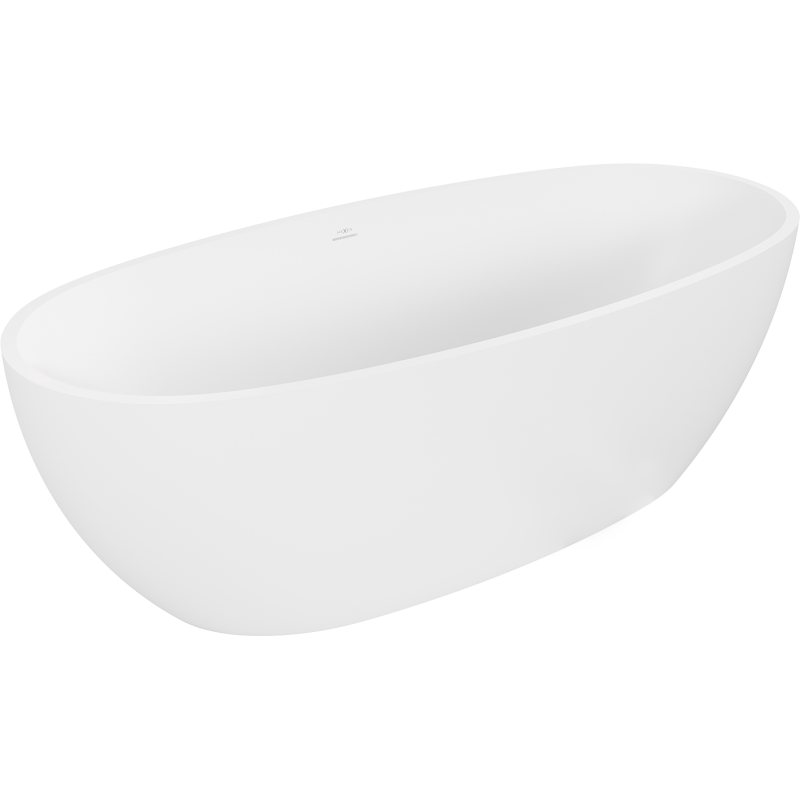 Mexen Torino voľne stojaca vaňa z konglomerátu 175 x 78 cm, biela mat - 57271757800